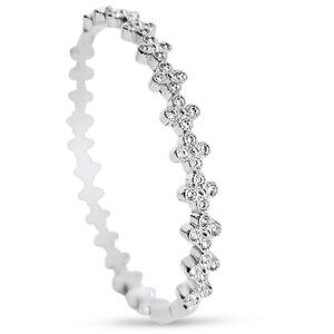 New Silver Statement Bangle Bracelet, Anniversary Gift ideas, Trendy Jewelry